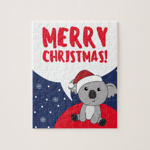 Koala Weihnachtsschnee Wintertiere Koalas Jigsaw Puzzle