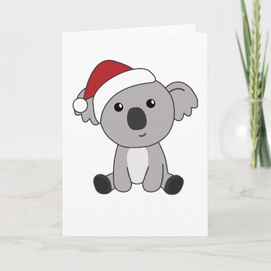 Koala Weihnachtsschnee Wintertiere Koalas Karte (Vorderseite)