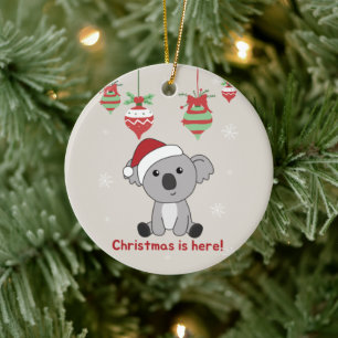 Koala Weihnachtsschnee Wintertiere Koalas Keramik Ornament