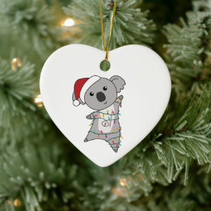 Koala Weihnachtsschnee Wintertiere Koalas Keramik Ornament