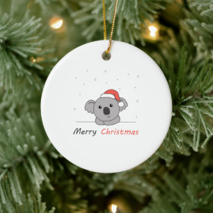 Koala Weihnachtsschnee Wintertiere Koalas Keramik Ornament