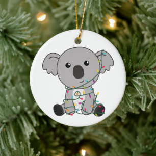 Koala Weihnachtsschnee Wintertiere Koalas Keramik Ornament
