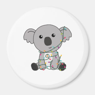 Koala Weihnachtsschnee Wintertiere Koalas Magnet