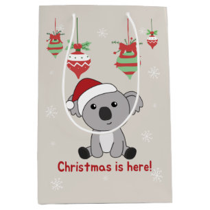Koala Weihnachtsschnee Wintertiere Koalas Mittel Mittlere Geschenktüte