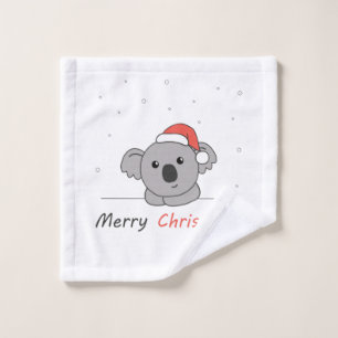 Koala Weihnachtsschnee Wintertiere Koalas Waschlappen