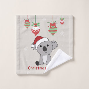 Koala Weihnachtsschnee Wintertiere Koalas Wash Cl Waschlappen
