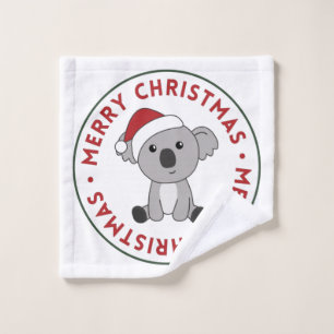 Koala Weihnachtsschnee Wintertiere Koalas Wash Cl Waschlappen