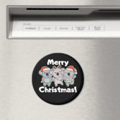 Koala Weihnachtstiere Koalas Frohe Weihnachten Mag Magnet (In Situ (Geschirrspüler))