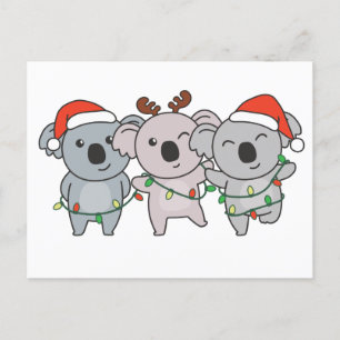 Koala Weihnachtstiere Niedlich Koalas Feiertagspostkarte
