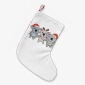 Koala Weihnachtstiere Niedlich Koalas Holiday Kleiner Weihnachtsstrumpf (Vorderansicht (hängend))