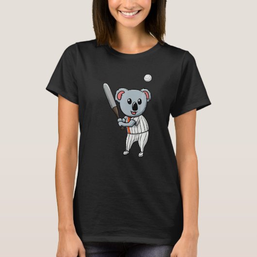 Koala Whisperer Animal Sport Baseball Team T-Shirt (Vorderseite)