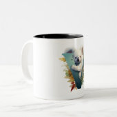 Koala Whispers: Koala Niedlich Cup - Typ V Zweifarbige Tasse (Vorderseite Links)