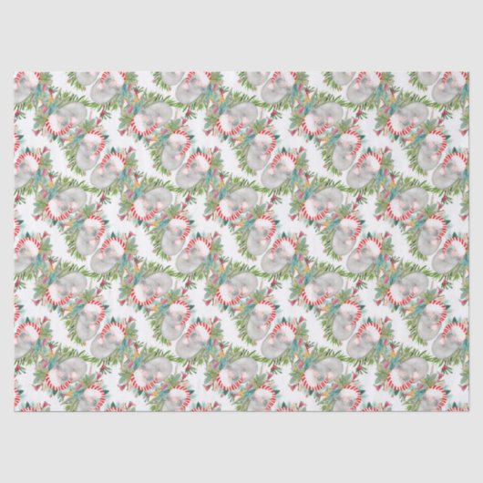 Koala White Wrapping Paper Seidenpapier (Vorderseite)