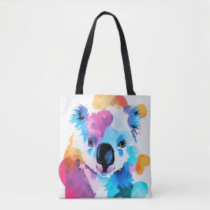 Koala Wild Nature Animal Color Art Malerei Tasche