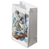 Koala Wildtiere Kleine Geschenktüte (Rückseite Schrägansicht)