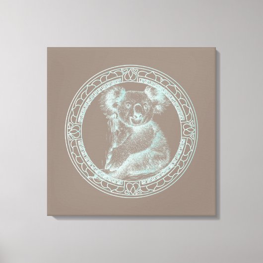 KOALA - Wrapped Canvas Leinwanddruck (Vorderseite)