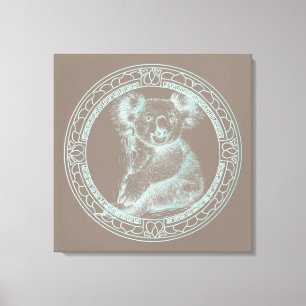 KOALA - Wrapped Canvas Leinwanddruck