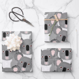 Koala Wrapping Paper Sheets Geschenkpapier Set