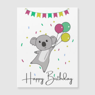 Koala wünscht Ihnen einen guten Geburtstag Magnetkarte