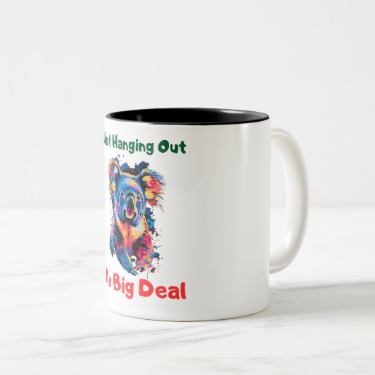 Koala Zweifarbige Tasse (VorderseiteRechts)