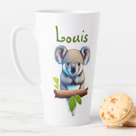Koalabär auf Bambus Milchtasse