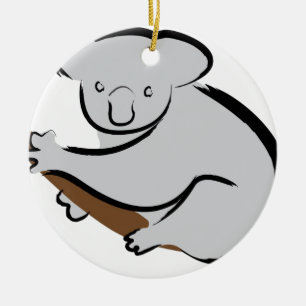 Koalabär im Baum Keramik Ornament