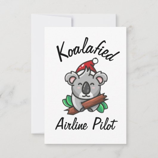 Koalafied Airline Pilot Card Karte (Vorderseite)