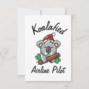 Koalafied Airline Pilot Card Karte