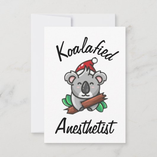 Koalafied Anästhesiekarte Karte (Vorderseite)