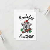Koalafied Anästhesiekarte Karte (Vorderseite/Rückseite Beispiel)