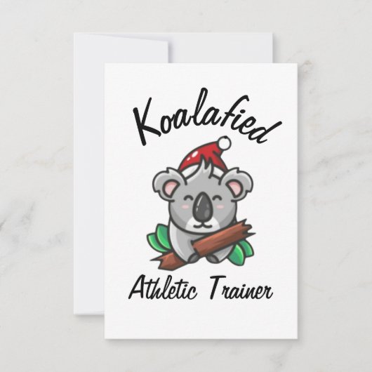 Koalafied Athletic Trainer Card Karte (Vorderseite)