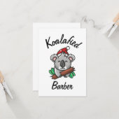 Koalafied Barber Card Karte (Vorderseite/Rückseite Beispiel)