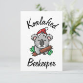 Koalafied Beekeeper Card Karte (Stehend Vorderseite)