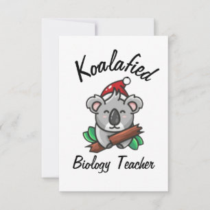 Koalafied Biology Teacher Card Karte