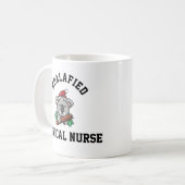 Koalafied Clinical Nurse Kaffeetasse (Vorderseite Links)