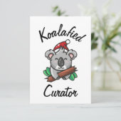 Koalafied Curator-Karte Karte (Stehend Vorderseite)