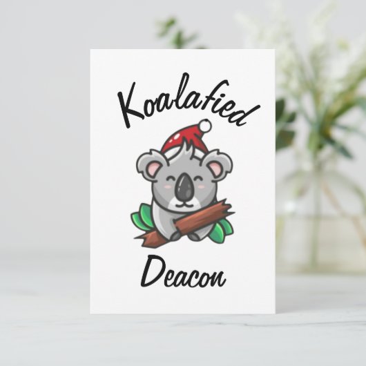 Koalafied Deacon Card Karte (Stehend Vorderseite)