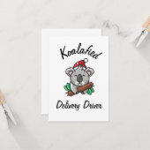 Koalafied Delivery Driver Card Karte (Vorderseite/Rückseite Beispiel)