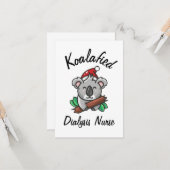 Koalafied Dialysis Nursis Card Karte (Vorderseite/Rückseite Beispiel)