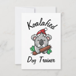 Koalafied Dog Trainingskarte Karte