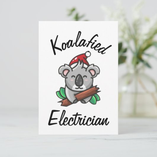 Koalafied Electrical Card Karte (Stehend Vorderseite)