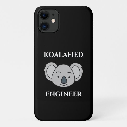 Koalafied Engineer Niedlich Koala Funny Job Puff Case-Mate iPhone Hülle (Rückseite)