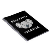 Koalafied Engineer Niedlich Koala Funny Job Puff Notizblock (Rechte Seite)