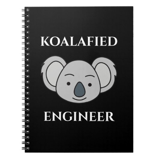 Koalafied Engineer Niedlich Koala Funny Job Puff Notizblock (Vorderseite)