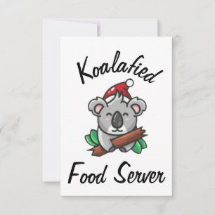 Koalafied Food Server-Karte Karte