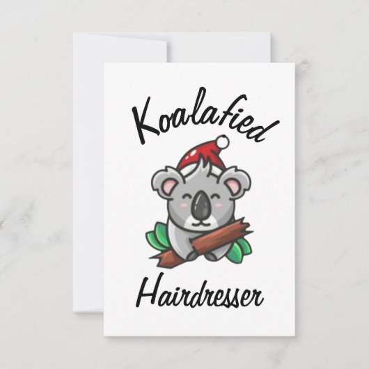 Koalafied Friseurcard Karte (Vorderseite)