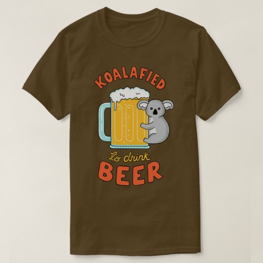 Koalafied für Bier T-Shirt (Design vorne)