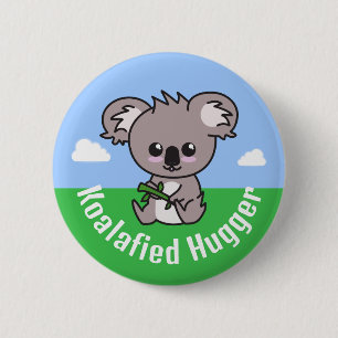 "Koalafied Hugger", niedliches, kuscheliges Baby K Button