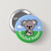 "Koalafied Hugger", niedliches, kuscheliges Baby K Button (Vorne & Hinten)