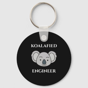 Koalafied Ingenieur Süßer Koala Lustiger Job Pun Schlüsselanhänger